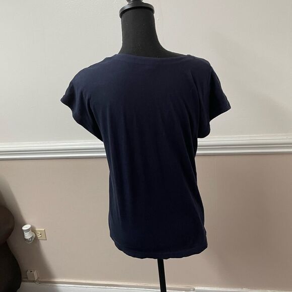 J. Crew Navy Blouse - Picture 2 of 3